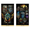 Карти Таро Вітражів: Освітлена Подорож Крізь Карти The Stained Glass Tarot: An Illuminated Journey through the Cards. Destiny Books