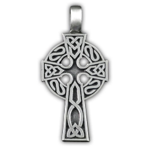 Амулет защитный тотем Кельтский крест материал - олово