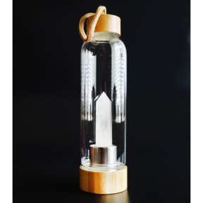Пляшка для води із кристалом 550мл. Гірський кришталь