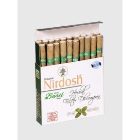 Трав'яні сигарети з фільтром NIRDOSH з базиліком (Пачка 20 сигарет) 9010088