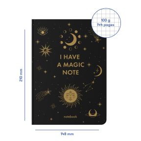 Блокнот "I HAVE A MAGIC NOTE" чорний ORNER