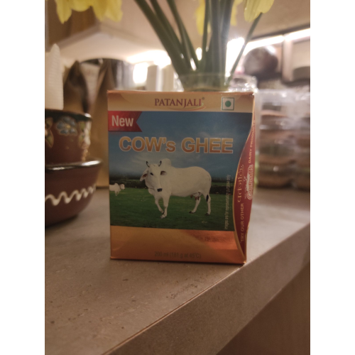 Топленое масло Гхи коровье Патанджали - Cow`s Ghee Patanjali 200 мл