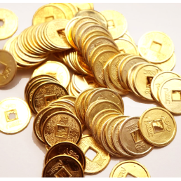Монета d = 2 см. Штучно золотий колір