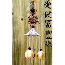 Подвеска символ Фен Шуй под бронзу и 3 литых колокольчика 