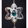 Підвісний декор Фэн-Шуй Спіраль Зірка скляна блакитна куля білий метал