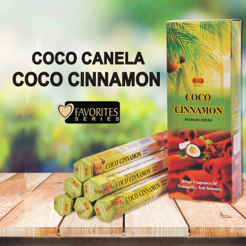 RAJ COCO CINNAMON (шестигранник) Кокос с корицей