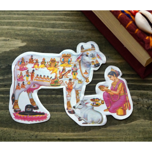 Стикер бумажный Индийские боги №21