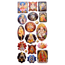 Стикеры (наклейки) на планшете с индуистскими богами