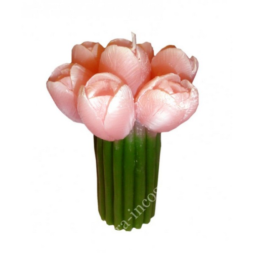 Свічка Букет тюльпанів рожеві ZEN GARDEN
