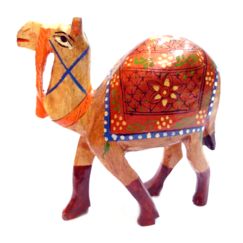 Верблюд дерев'яний із яскравим паланкіном кедр С5633-5"