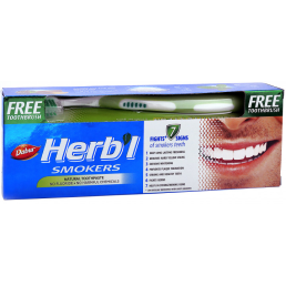 Зубна паста Dabur Herbl для курців 150 g + зубна щітка