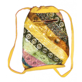 Сумка-рюкзак хб Індія Жовта