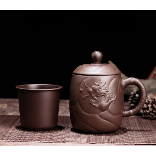 Чашка Парячий дракон коричнева 400мл.