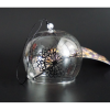 Японський скляний дзвіночок Фурін Чорні квіти