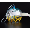 Японський скляний дзвіночок Фурін Два сніжні зайці
